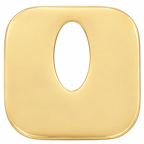 Pendentif carré évidé 21 mm - Acier inoxydable 316L Doré x1