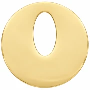 Pendentif rond évidé 21 mm - Acier inoxydable 316L Doré x1