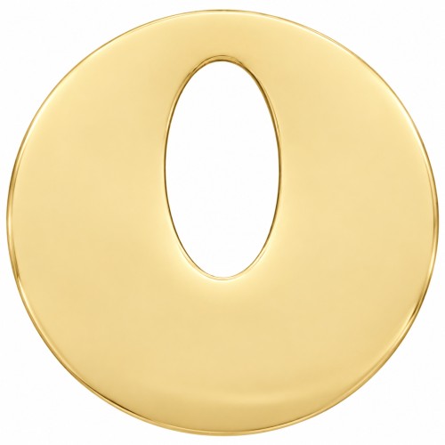 Pendentif rond évidé 21 mm - Acier inoxydable 316L Doré x1