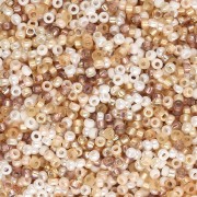 Mix de rocailles Miyuki 15/0 MIX-50 - Au Natural x8g