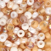 Mix de rocailles Miyuki 6/0 MIX-50 - Au Natural x8g