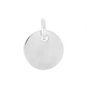 Breloque médaille 11 mm en Argent 925 x1