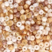 Beige - Mix de rocailles Miyuki 8/0 MIX-50 - Au Natural x8g Mix de rocailles Miyuki 8/0 MIX-50 - Au Natural x8g