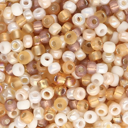 Mix de rocailles Miyuki 8/0 MIX-50 - Au Natural x8g
