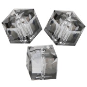 Perles - Cube PureCrystal 5601 6 mm - Crystal Urban Grey x1 Cube PureCrystal 5601 6 mm - Crystal Urban Grey x1