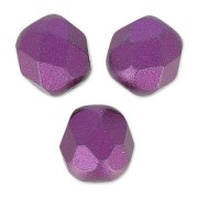 Facettes 6 mm Pastel Bordeaux x25