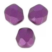 Facettes 6 mm Pastel Bordeaux x25