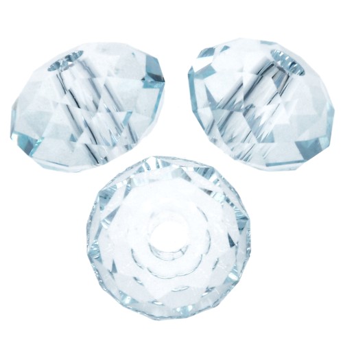 Perle ronde aplatie PureCrystal 5040 6 mm - Light Azore x1