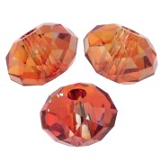 Perles - Perle ronde aplatie PureCrystal 5040 6 mm - Persian Red x1 Perle ronde aplatie PureCrystal 5040 6 mm - Persian Red x1