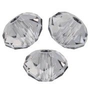 Perle ronde aplatie PureCrystal 5040 6 mm - Crystal Urban Grey x1