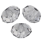 Perle ronde aplatie PureCrystal 5040 6 mm - Crystal Urban Grey x1