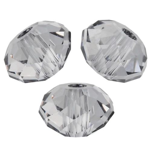 Perle ronde aplatie PureCrystal 5040 6 mm - Crystal Urban Grey x1
