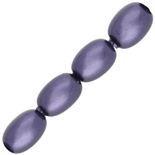 Perles nacrées PureCrystal Grain de riz 5824 4 mm - Crystal Iris Pearl x20
