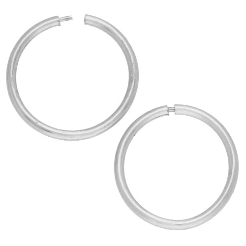 Créoles fines 14 mm - Argent 925 x2