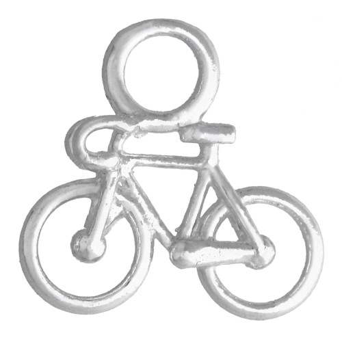 Breloque vélo 12.5x13 mm - Argent 925 x1