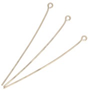Clous tête ronde 51x0.70 mm - Doré x 25