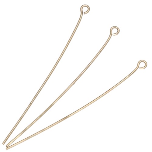 Clous tête ronde 51x0.70 mm - Doré x 25