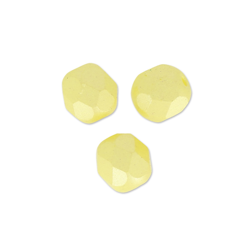 100 Perles Facettes De Bohême Preciosa - 4 Mm Magic Yellow Brown - Neuf