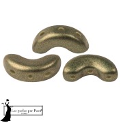 Crystal - Perles en verre Arcos® par Puca® 5x10 mm - Bronze Green x10g Perles en verre Arcos® par Puca® 5x10 mm - Bronze Green x10g