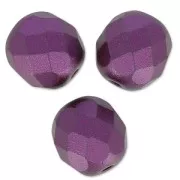 Facettes 8 mm Pastel Bordeaux x20