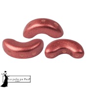 Perles en verre Arcos® par Puca® 5x10 mm - Bronze Indian Rose x10g