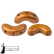 Crystal - Perles en verre Arcos® par Puca® 5x10 mm - Bronze Orange x10g Perles en verre Arcos® par Puca® 5x10 mm - Bronze Orange x10g