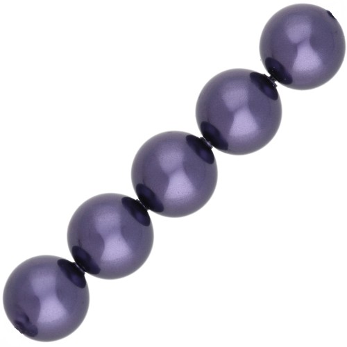 Perles nacrées Swarovski 5810 8 mm - Crystal Iris Pearl x5