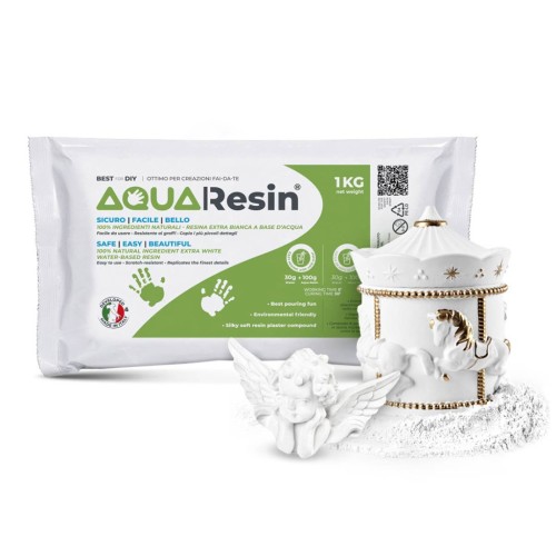 Plâtre en poudre Aqua Resin - Blanc x1kg