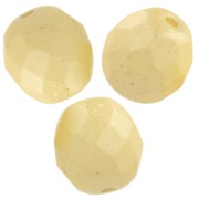 Facettes 8 mm Pastel Yellow Pearl x20