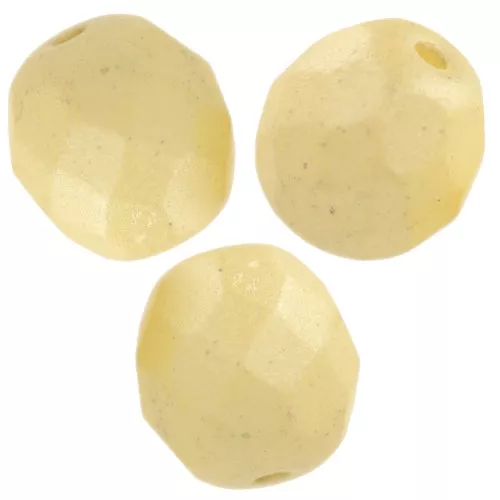 Facettes 8 mm Pastel Yellow Pearl x20