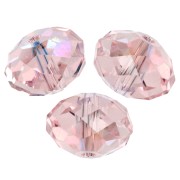 Perle ronde aplatie PureCrystal 5040 8 mm - Rosaline Shimmer 2X x1