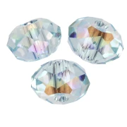 Perle ronde aplatie PureCrystal 5040 6 mm - Light Azore Shimmer 2X x1