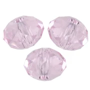 Perle ronde aplatie PureCrystal 5040 6 mm - Rosaline x1