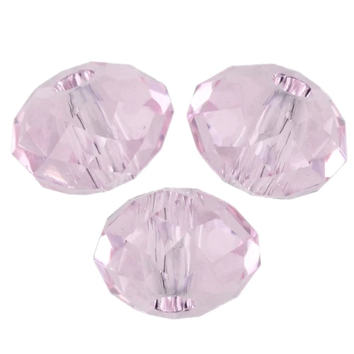 Perle ronde aplatie PureCrystal 5040 6 mm - Rosaline x1