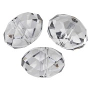 Perle ronde aplatie PureCrystal 5040 8 mm - Crystal Urban Grey x1