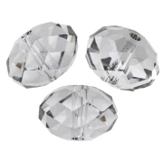 Perle ronde aplatie PureCrystal 5040 8 mm - Crystal Urban Grey x1