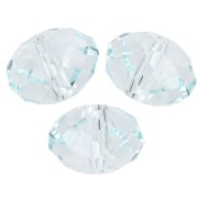 Perle ronde aplatie PureCrystal 5040 8 mm - Light Azore x1