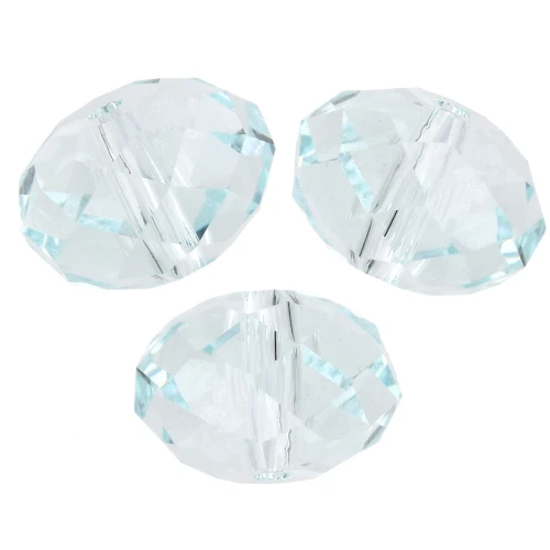 Perle ronde aplatie PureCrystal 5040 8 mm - Light Azore x1