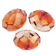 Perle ronde aplatie PureCrystal 5040 8 mm - Persian Red x1