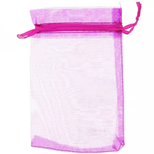 Sachets Organza 95x150 mm Hot Pink x20