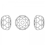 Rondelle Swarovski 5045 8 mm Crystal Paradise Shine x1