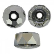 Rondelles Swarovski 5045 6 mm Crystal Silver Night x6