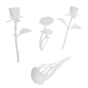 Cadeau - Accessoires blanc pour bijoux résine d'inclusion - Forme aléatoire x1