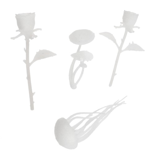 Cadeau - Accessoires blanc pour bijoux résine d'inclusion - Forme aléatoire x1