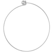 Bracelet avec fermoir boule vissée 62 mm - Acier inoxydable 304 x1