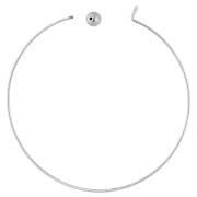 Bracelet avec fermoir boule vissée 62 mm - Acier inoxydable 304 x1