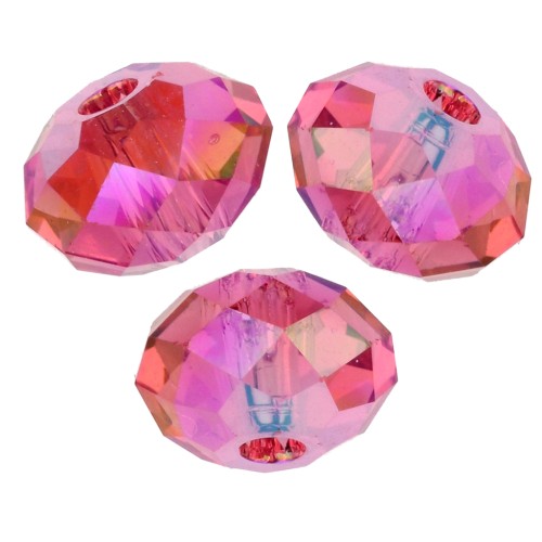 Perle ronde aplatie Swarovski 5040 6 mm - Padparasha Shimmer 2X x1