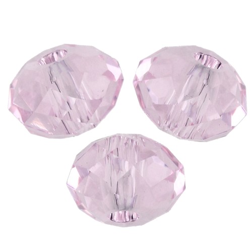 Perle ronde aplatie Swarovski 5040 6 mm - Rosaline x1