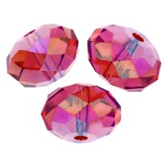 Perle ronde aplatie Swarovski 5040 8 mm - Padparasha Shimmer 2X x1