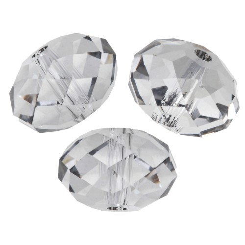 Perle ronde aplatie Swarovski 5040 8 mm - Crystal Urban Grey x1